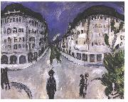 Ernst Ludwig Kirchner Street at Stadtpark SchOneberg oil on canvas